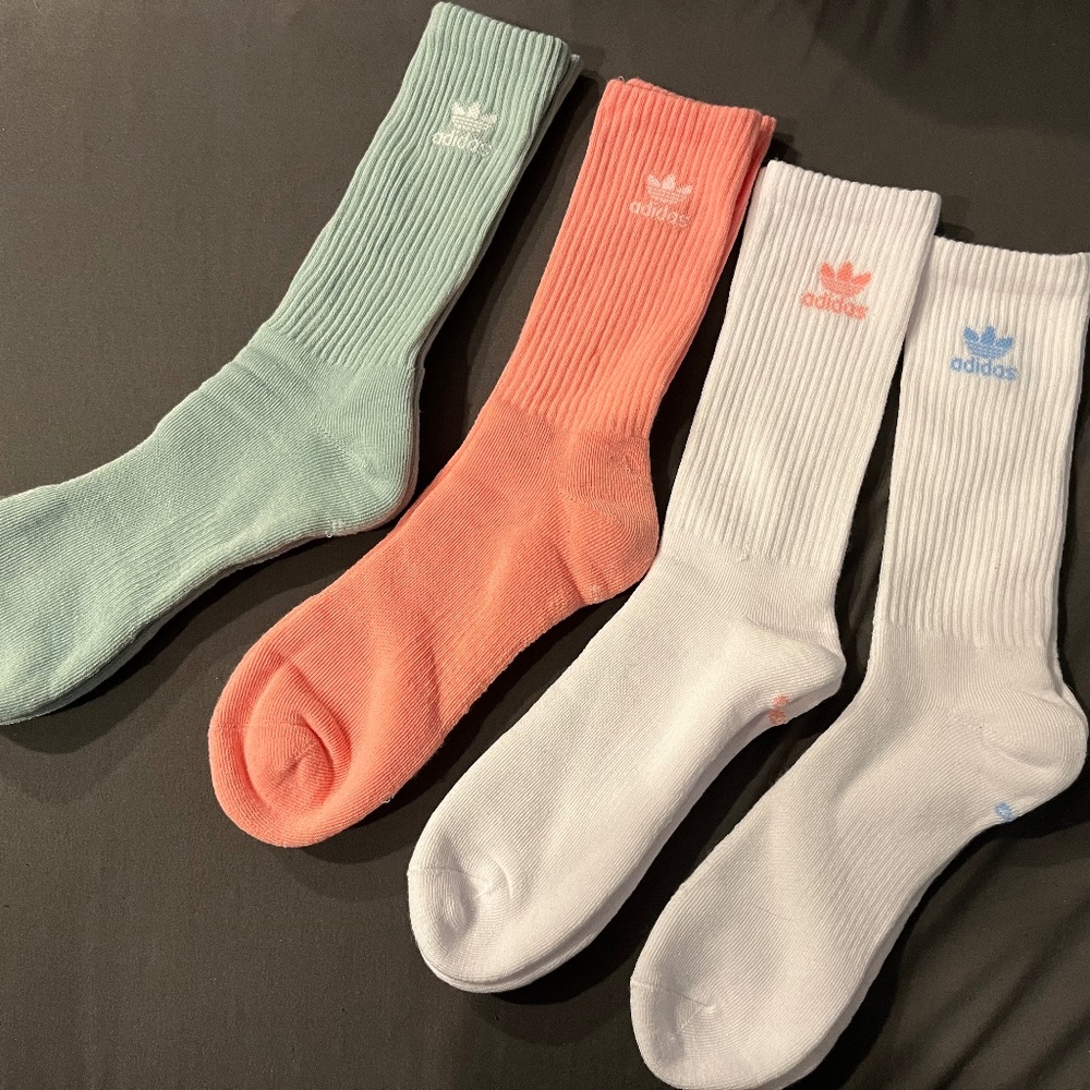 ADIDAS Originals 4 Pack Trefoil Mens Crew Socks